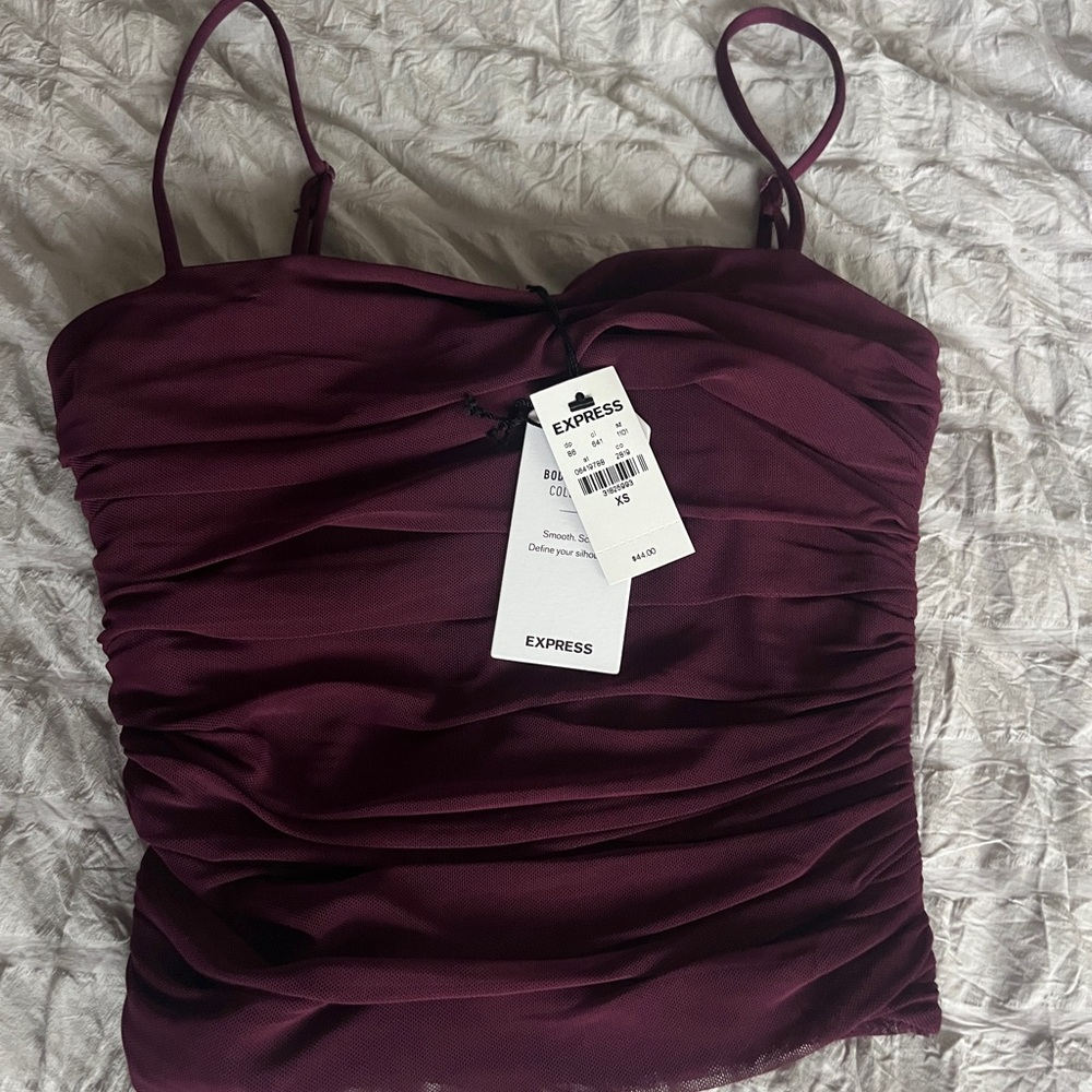 Express Women's Deep Burgundy Camisole